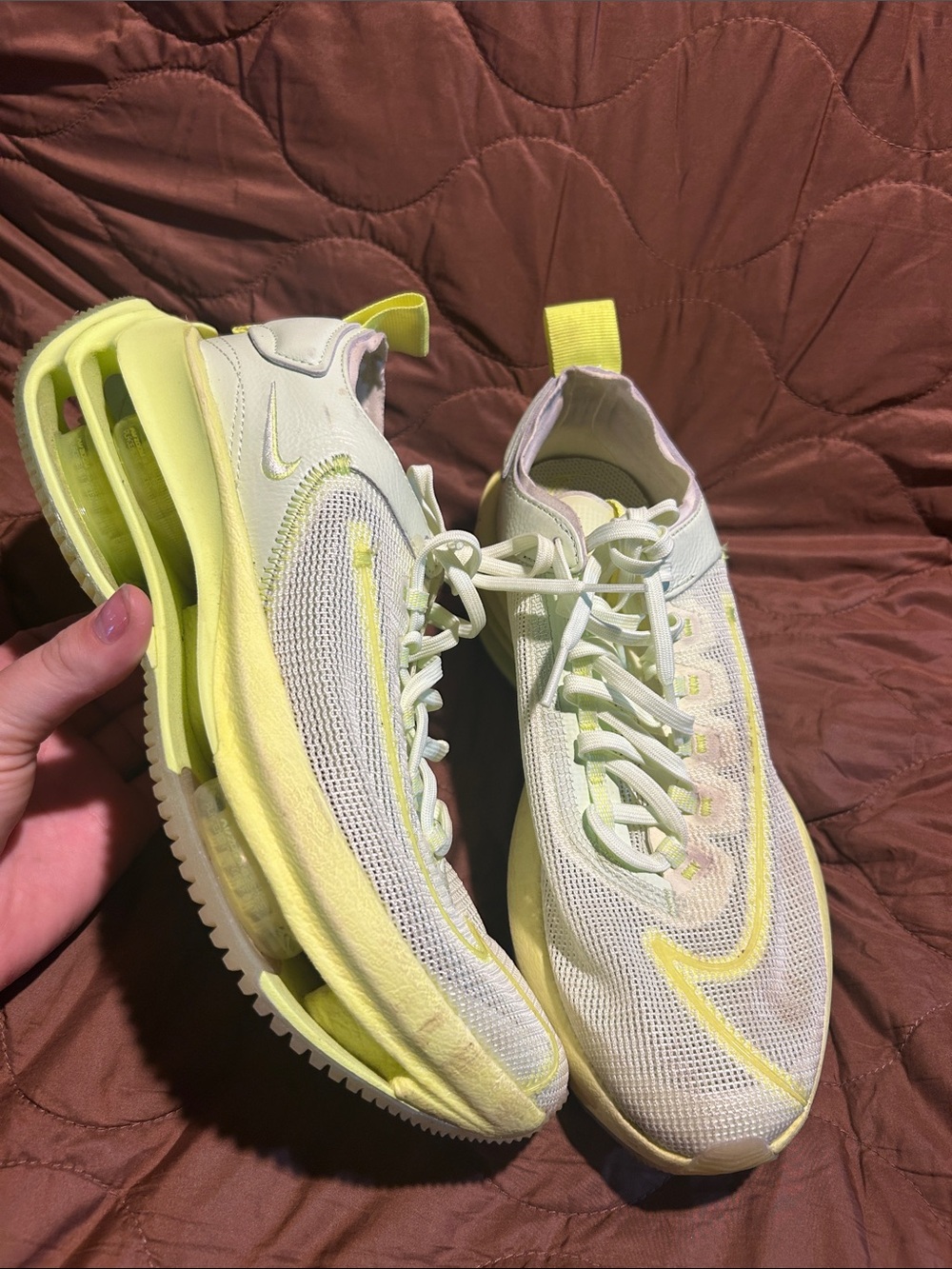 Nike Women’s Running Sneakers - White and Pale Yellow - Picture 5 of 5